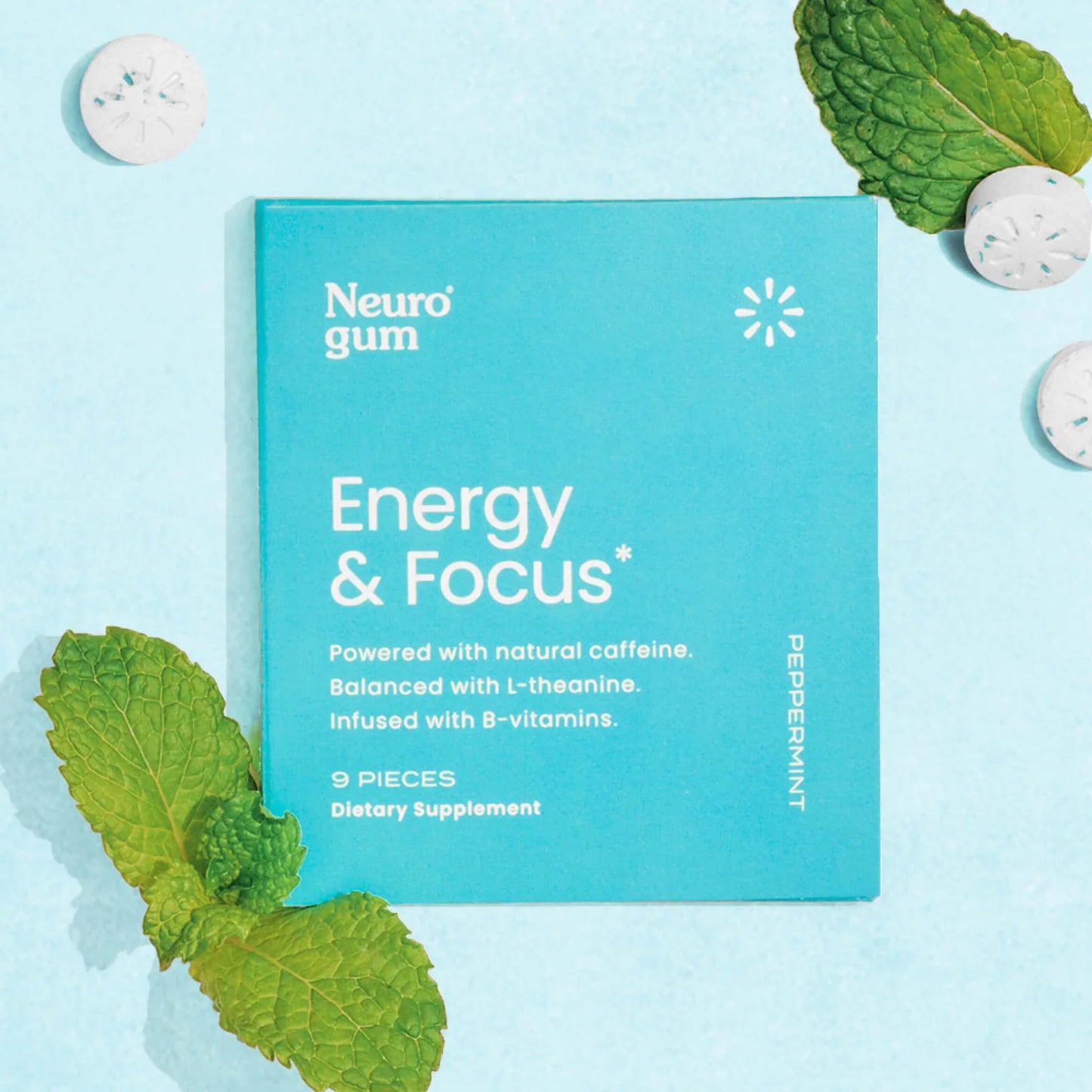 Chicle neurológico para la energía y la concentración