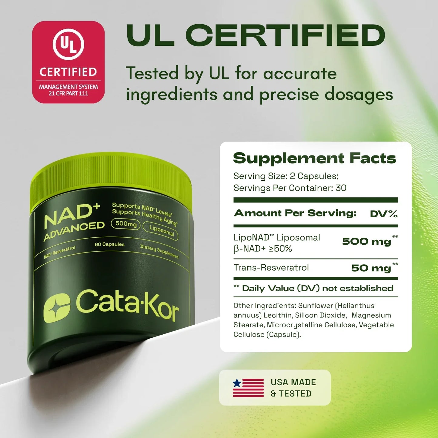 NAD+ Advanced - NAD Supplement with Resveratrol