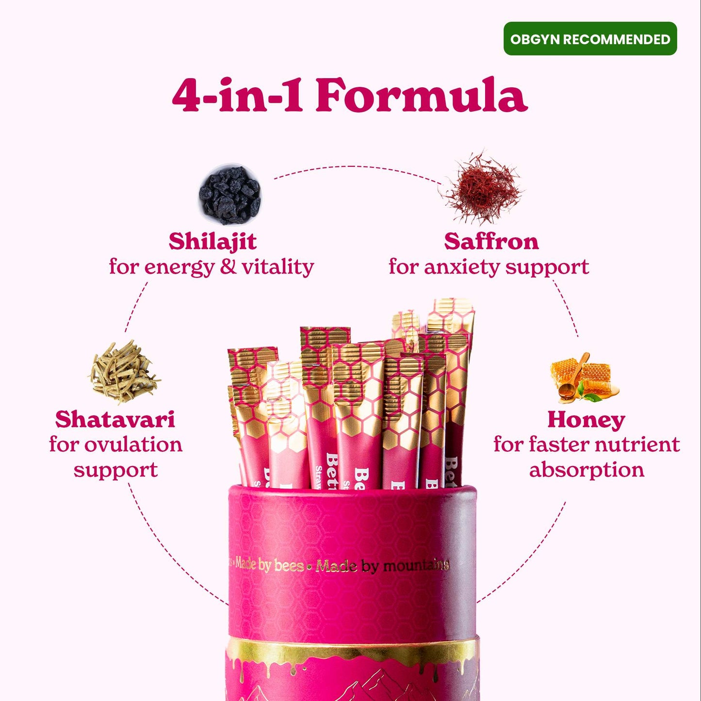 She-Lajit - Palitos de miel Shilajit puro del Himalaya