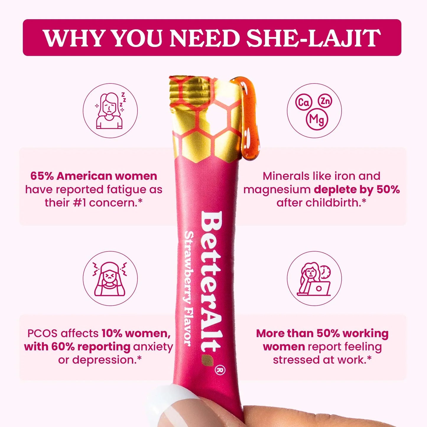 She-Lajit - Palitos de miel Shilajit puro del Himalaya