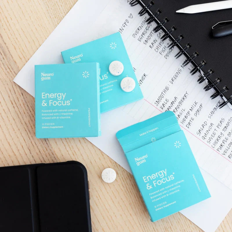 Chicle neurológico para la energía y la concentración