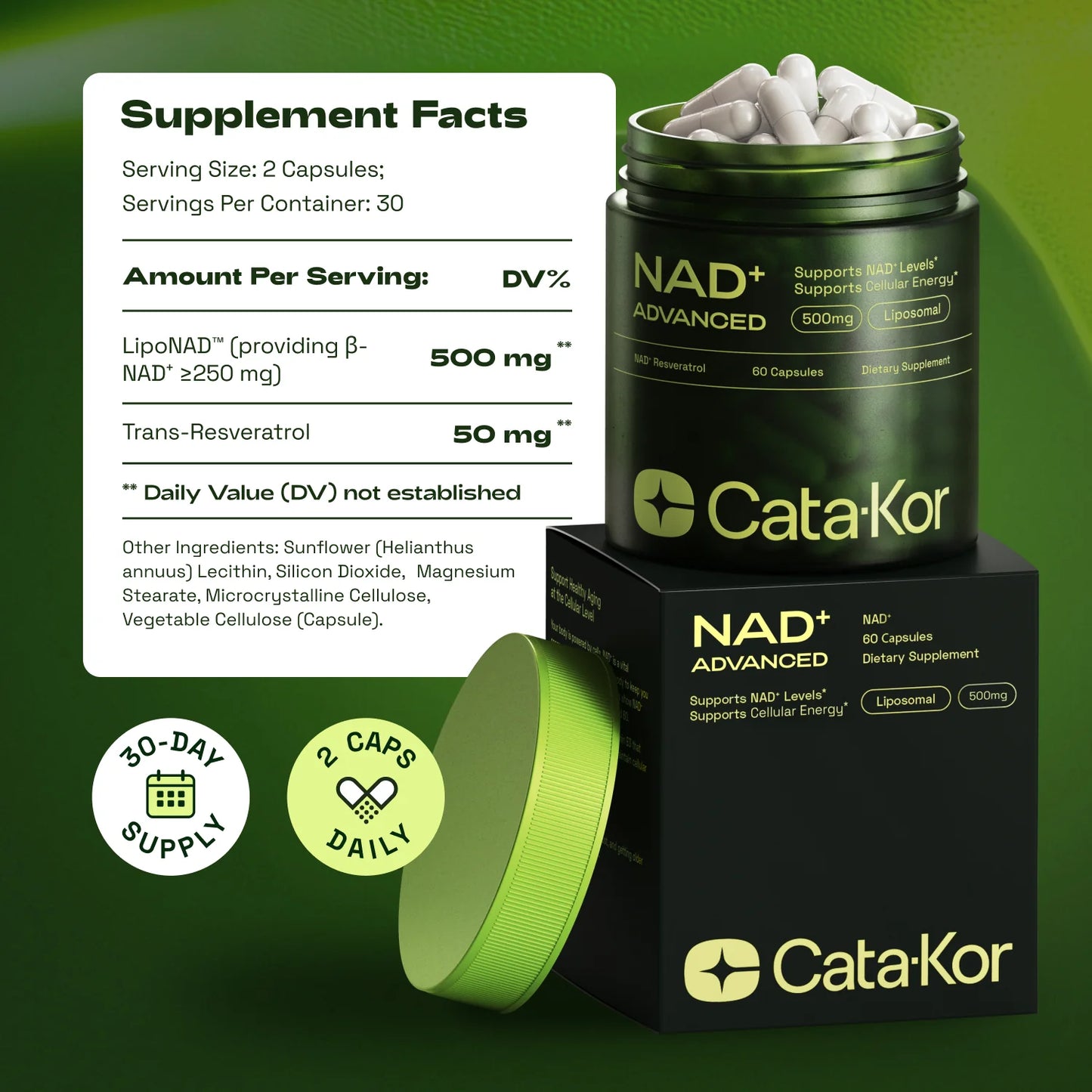 NAD+ Advanced - NAD Supplement with Resveratrol
