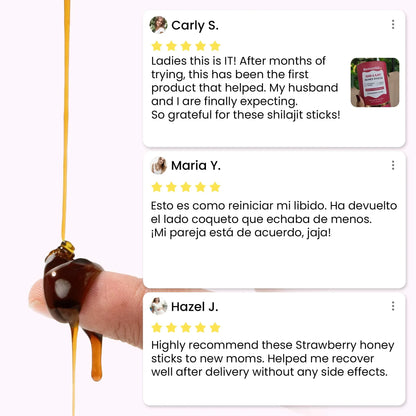 She-Lajit - Himalayan Pure Shilajit Honey Sticks