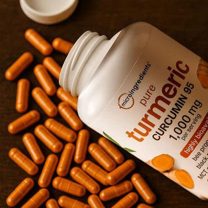 Turmeric Curcumin - 1,000mg | Curcuminoids with Black Pepper & MCT Oil
